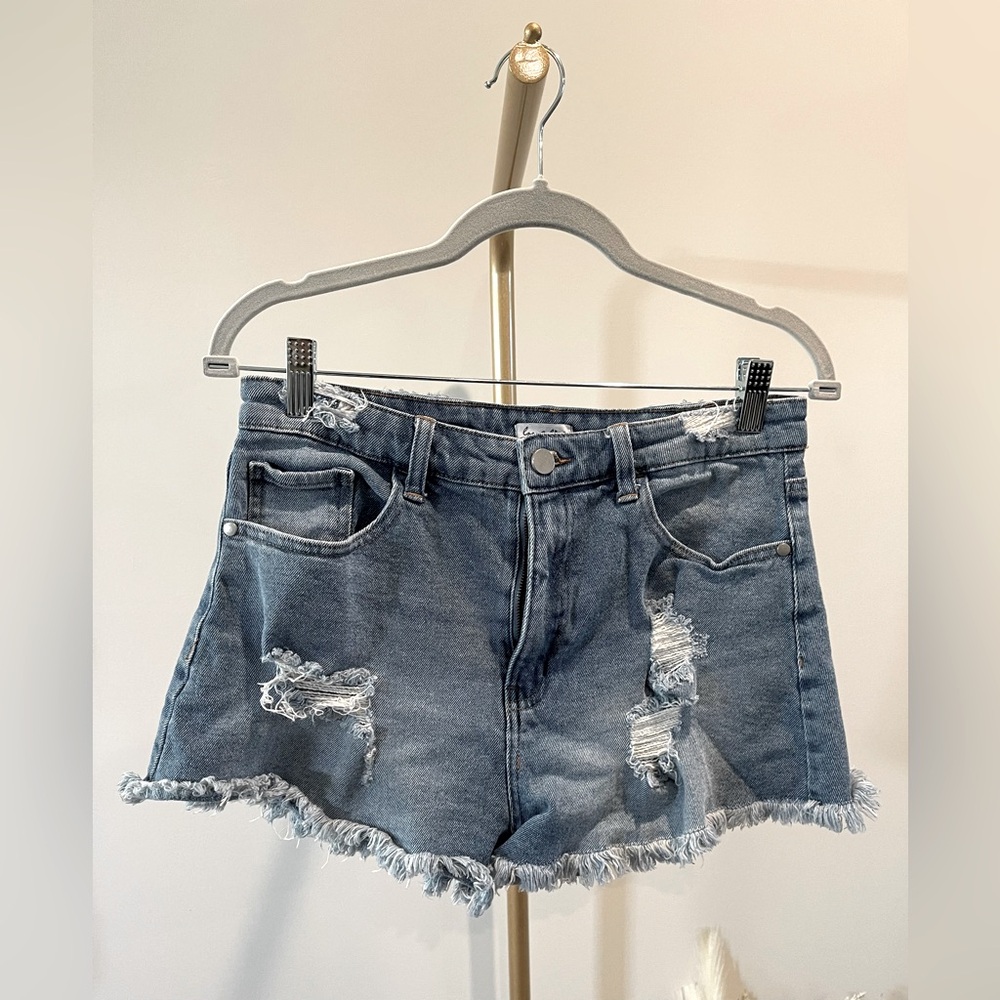 LoverFire Distressed Jean Shorts
